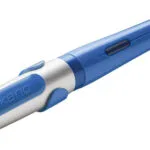Pelikan Πένα Γραφής Medium 0.8mm Μπλε από Ατσάλι με Μπλε Μελάνι και με 1 Ανταλλακτικές Μύτες