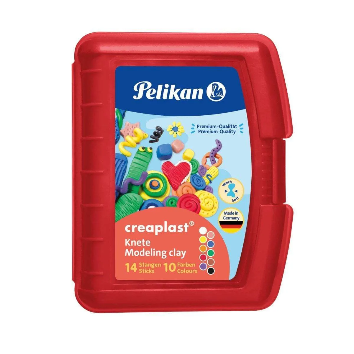 Pelikan Παιδικός Πηλός Πολύχρωμος 240gr 10 Colours 606745 Pelikan Παιδικός Πηλός Πολύχρωμος 240gr 10 Colours 606745 - Image 1