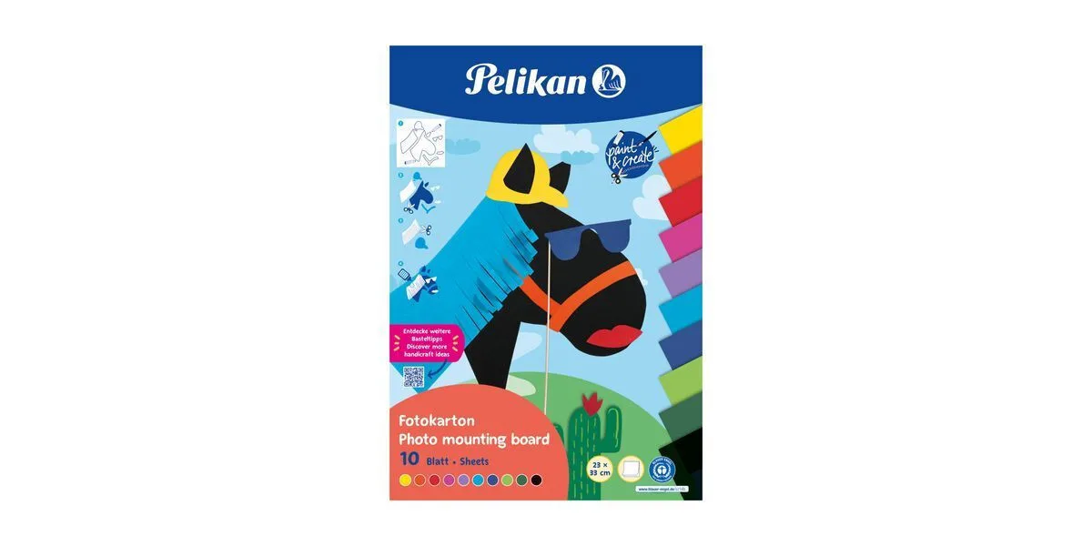 Pelikan Χαρτόνι σε Μπλοκ 10 Φύλλων 23x33εκ. (Διάφορα Χρώματα) Pelikan Χαρτόνι σε Μπλοκ 10 Φύλλων 23x33εκ. (Διάφορα Χρώματα) - Image 1