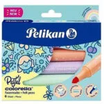 Pelikan Colorella Star Μαρκαδόροι Ζωγραφικής Χονδροί Σετ 6 χρώματα 818063