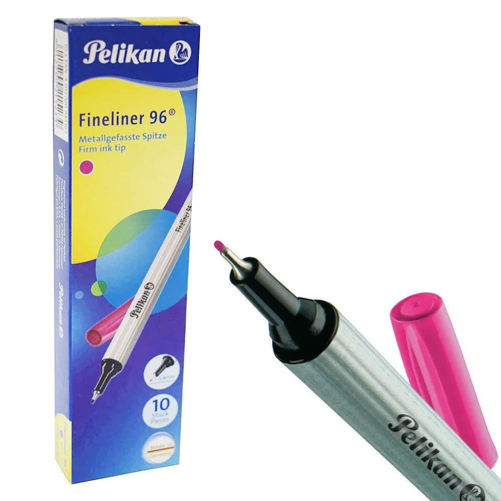 Pelikan Fineliner 96 Μαρκαδόροι Σχεδίου Ροζ 0.4mm Σετ 10τμχ 943225 Pelikan Fineliner 96 Μαρκαδόροι Σχεδίου Ροζ 0.4mm Σετ 10τμχ 943225 - Image 1