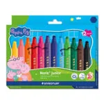 Peppa Pig Μπεζ Μαρκαδόροι Ζωγραφικής Σετ 12τμχ