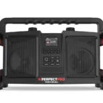 PerfectPro Rockbull Επιτραπέζιο Ραδιόφωνο Επαναφορτιζόμενο με Bluetooth και USB Μαύρο