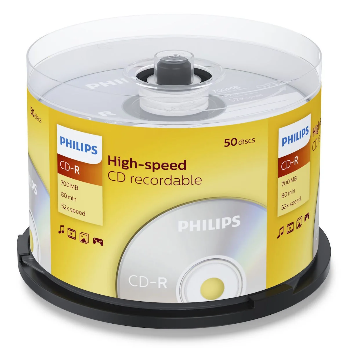 Philips Εγγράψιμα CD-R 52x 700MB 50τμχ CR7D5NB50/00 Philips Εγγράψιμα CD-R 52x 700MB 50τμχ CR7D5NB50/00 - Image 1