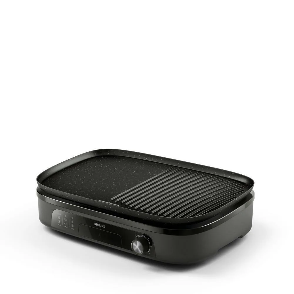 Philips Επιτραπέζια Ηλεκτρική Ψησταριά Λείας και Αυλακωτής Πλάκας 2400W 46.4x34εκ. HD6210/90 Philips Επιτραπέζια Ηλεκτρική Ψησταριά Λείας και Αυλακωτής Πλάκας 2400W 46.4x34εκ. HD6210/90 - Image 1