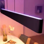 Philips Ensis Κρεμαστό Φωτιστικό Μαύρο LED με Πολύχρωμο RGBW Φωτισμό Ράγα 929003052501