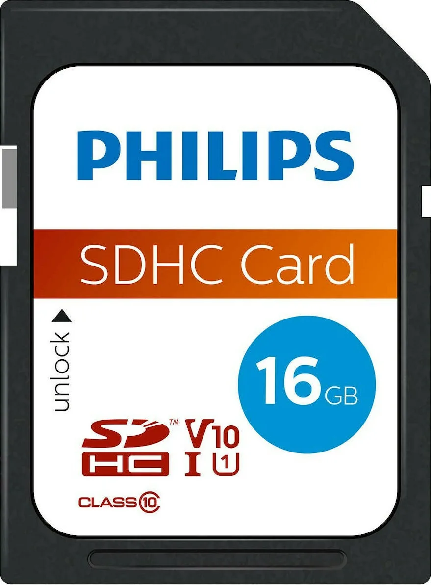 Philips FM16SD45B SDHC 16GB U1 UHS-I Philips FM16SD45B SDHC 16GB U1 UHS-I - Image 1