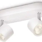 Philips Myliving Star Διπλό LED Θερμό Λευκό Σποτ σε Λευκό Χρώμα 56242/31/16