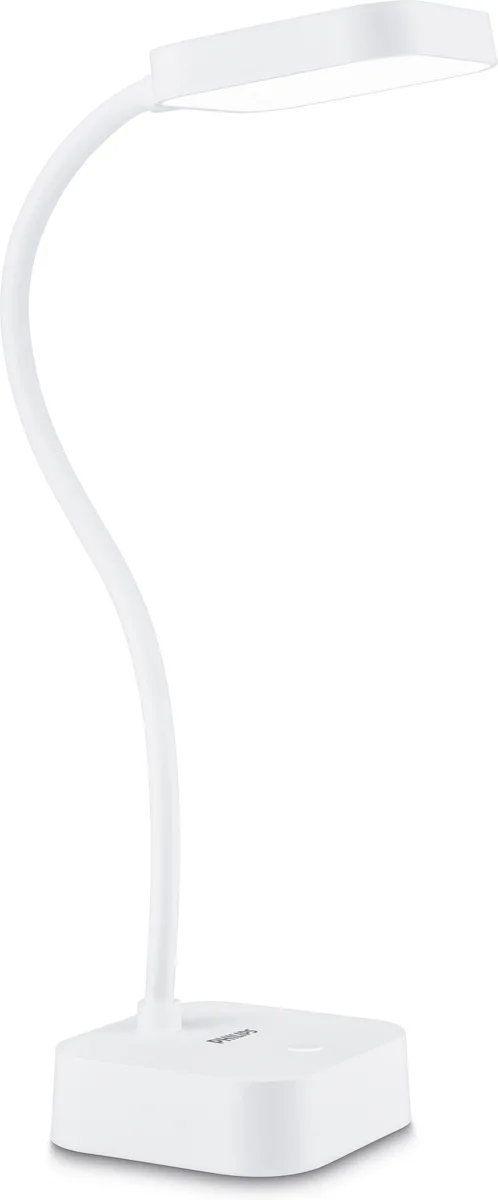 Philips Rock Επαναφορτιζόμενο LED Φωτιστικό Γραφείου με Εύκαμπτο Βραχίονα σε Λευκό Χρώμα 929003241407 Philips Rock Επαναφορτιζόμενο LED Φωτιστικό Γραφείου με Εύκαμπτο Βραχίονα σε Λευκό Χρώμα 929003241407 - Image 1