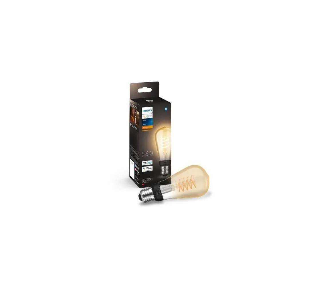 Philips Smart Λάμπα LED 7W για Ντουί E27 και Σχήμα ST64 Θερμό Λευκό 580lm Dimmable 929003051701 Philips Smart Λάμπα LED 7W για Ντουί E27 και Σχήμα ST64 Θερμό Λευκό 580lm Dimmable 929003051701 - Image 1