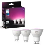 Philips Smart Λάμπες LED 4.2W για Ντουί GU10 RGBW 400lm Dimmable 3τμχ 929003666503