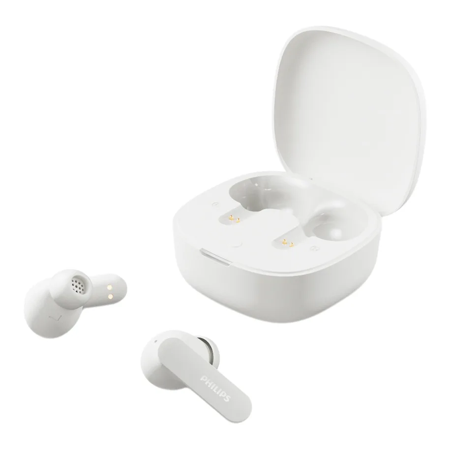 Philips TAT2200 In-ear Bluetooth Handsfree Ακουστικά με Αντοχή στον Ιδρώτα και Θήκη Φόρτισης Λευκά Philips TAT2200 In-ear Bluetooth Handsfree Ακουστικά με Αντοχή στον Ιδρώτα και Θήκη Φόρτισης Λευκά - Image 1