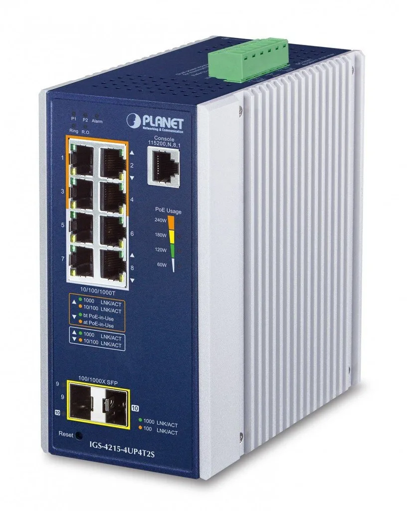 Planet Technology IGS-4215-4UP4T2S Managed L2 Switch με 4 Θύρες Gigabit (1Gbps) Ethernet Planet Technology IGS-4215-4UP4T2S Managed L2 Switch με 4 Θύρες Gigabit (1Gbps) Ethernet - Image 1