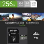 PNY PRO Elite microSDXC 256GB U3 V30 A2 UHS-I 100MB/s με αντάπτορα