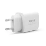 Port Designs Φορτιστής Χωρίς Καλώδιο με Θύρα USB-C 20W Power Delivery Λευκός