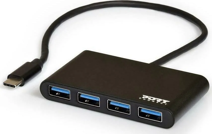 Port Designs Hub 4 Θυρών USB 3.0 με σύνδεση USB-C 900123 Port Designs Hub 4 Θυρών USB 3.0 με σύνδεση USB-C 900123 - Image 1
