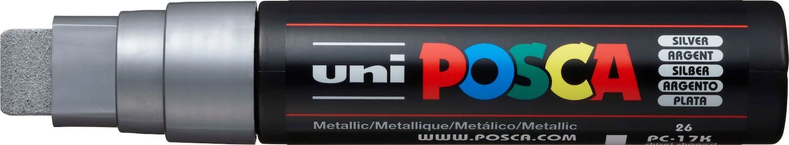 Posca PC-17K Ανεξίτηλος Μαρκαδόρος Ασημί 15mm PC-17K/26 Posca PC-17K Ανεξίτηλος Μαρκαδόρος Ασημί 15mm PC-17K/26 - Image 1
