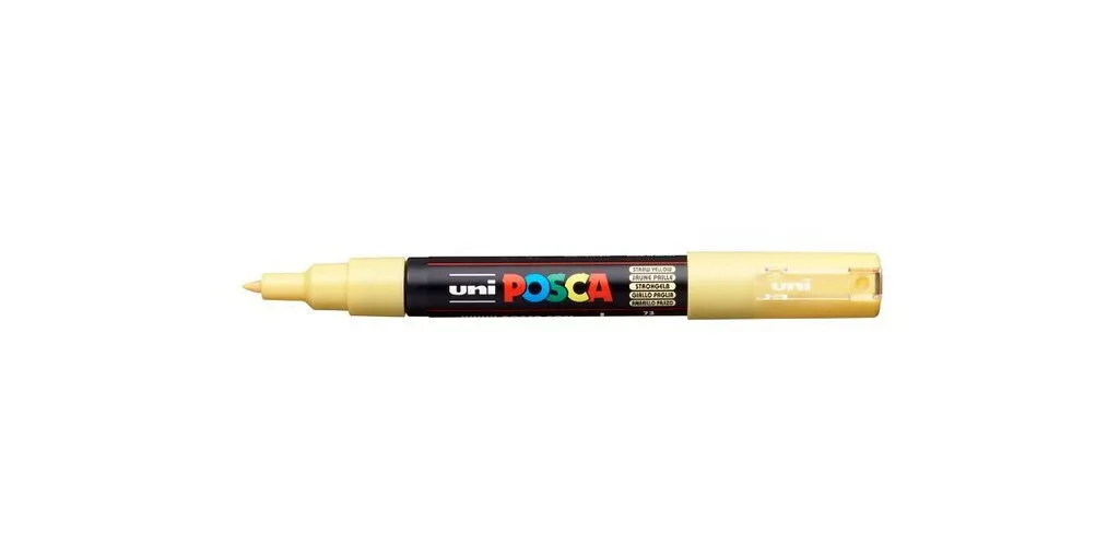 Posca Pc-1mc Ακρυλικός Μαρκαδόρος Straw Yellow 186706 Posca Pc-1mc Ακρυλικός Μαρκαδόρος Straw Yellow 186706 - Image 1