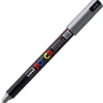 Posca PC-1MR Μαρκαδόρος Σχεδίου Μεταλλικό Ασημί 0.7mm PC-1MR/26