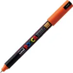 Posca PC-1MR Μαρκαδόρος Σχεδίου Πορτοκαλί 0.7mm PC-1MR/4