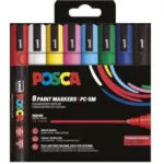 Posca PC-5M Μαρκαδόροι Standard Colors 2.5mm Σετ 8τμχ