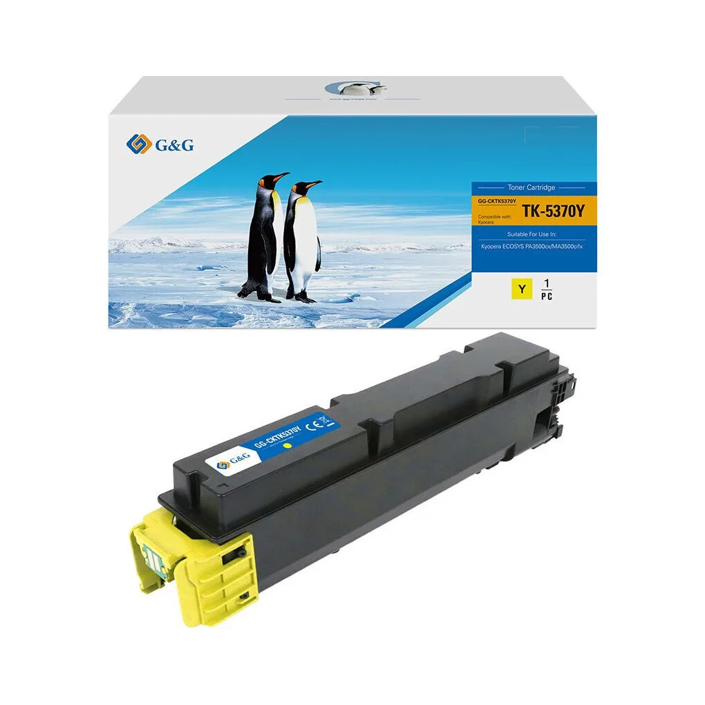 Premium Toner G&g 5k Kyocera Tk-5370y Yellow Tk5370y 1t02yjanl0 Premium Toner G&g 5k Kyocera Tk-5370y Yellow Tk5370y 1t02yjanl0 - Image 1