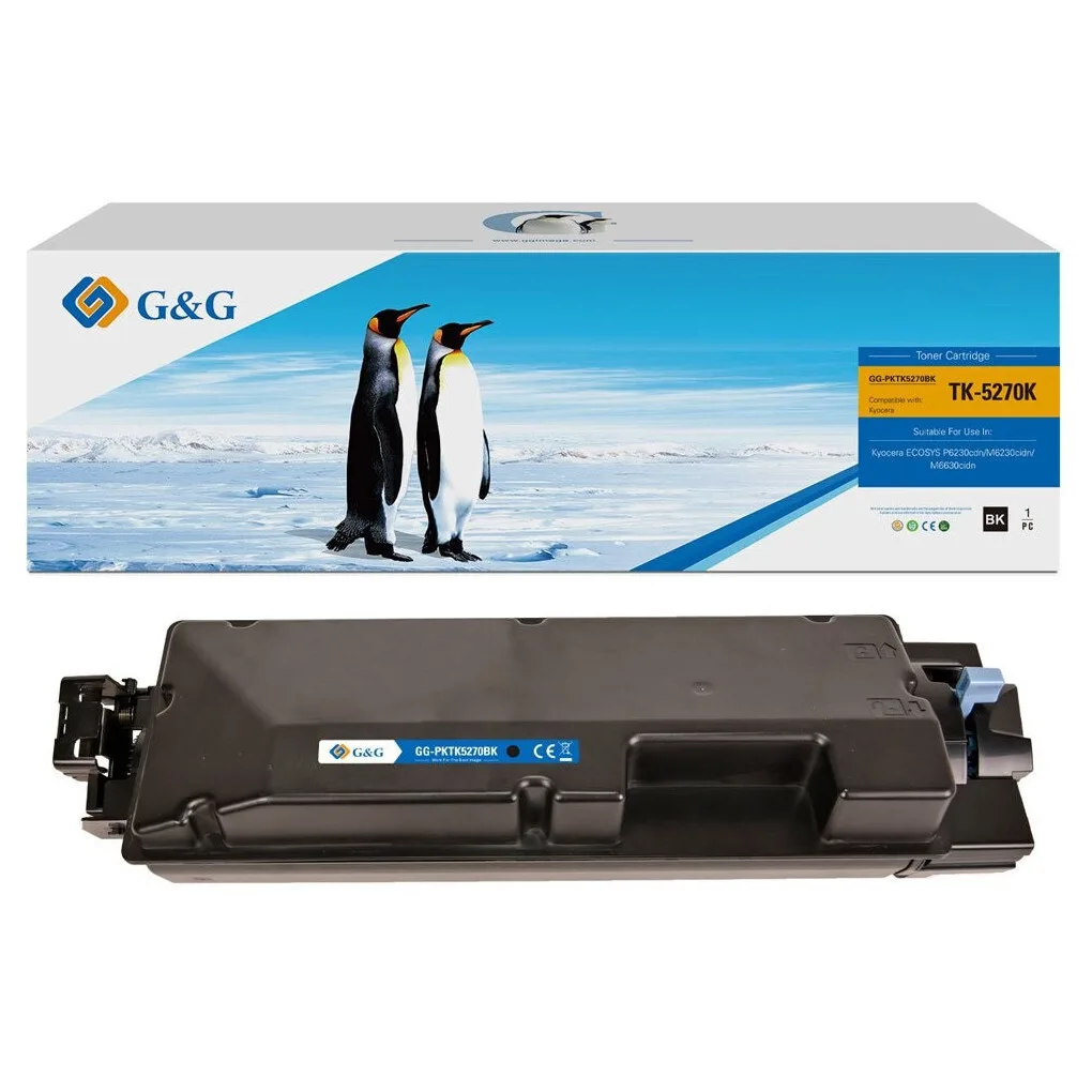 Premium Toner G&g 8k Kyocera Tk-5270k Black Tk5270k 1t02tv0nl0 Premium Toner G&g 8k Kyocera Tk-5270k Black Tk5270k 1t02tv0nl0 - Image 1