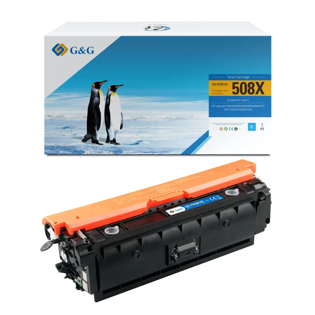 Premium Toner G&g 9.5k Hp 508x Cyan Cf361x Hp508x Premium Toner G&g 9.5k Hp 508x Cyan Cf361x Hp508x - Image 1