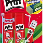Pritt Glue Stick 2*22g + Eraser Retail