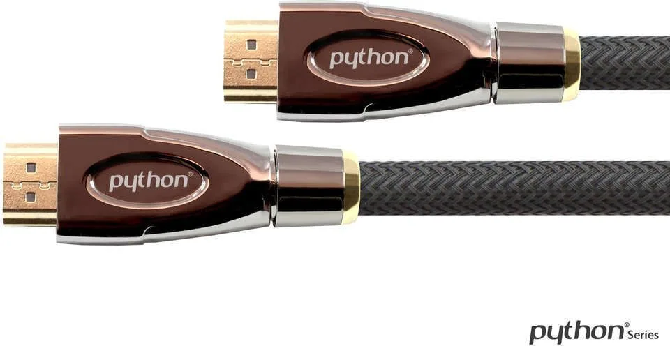 Python Συνδέσεις HDMI 2.0 Premium High Speed 4K 60Hz HDR Cable HDMI male - HDMI male 1m Μαύρο Python Συνδέσεις HDMI 2.0 Premium High Speed 4K 60Hz HDR Cable HDMI male - HDMI male 1m Μαύρο - Image 1