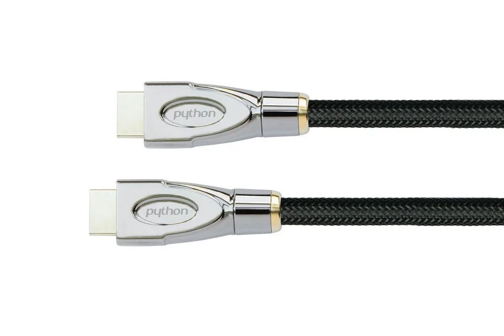 Python Συνδέσεις HDMI 2.0 Premium High Speed 4K 60Hz HDR Cable HDMI male - HDMI male 5m Μαύρο Python Συνδέσεις HDMI 2.0 Premium High Speed 4K 60Hz HDR Cable HDMI male - HDMI male 5m Μαύρο - Image 1