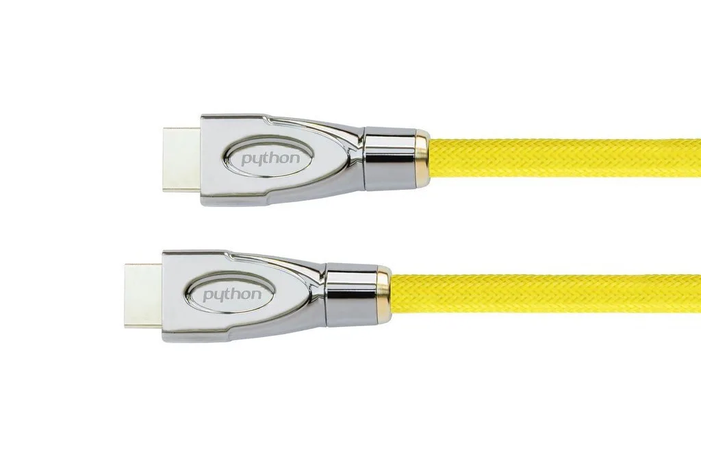Python HDMI 2.0 Premium High Speed 4K 60Hz HDR Flat Cable HDMI male - HDMI male 30m Κίτρινο GC-M0035 Python HDMI 2.0 Premium High Speed 4K 60Hz HDR Flat Cable HDMI male - HDMI male 30m Κίτρινο GC-M0035 - Image 1