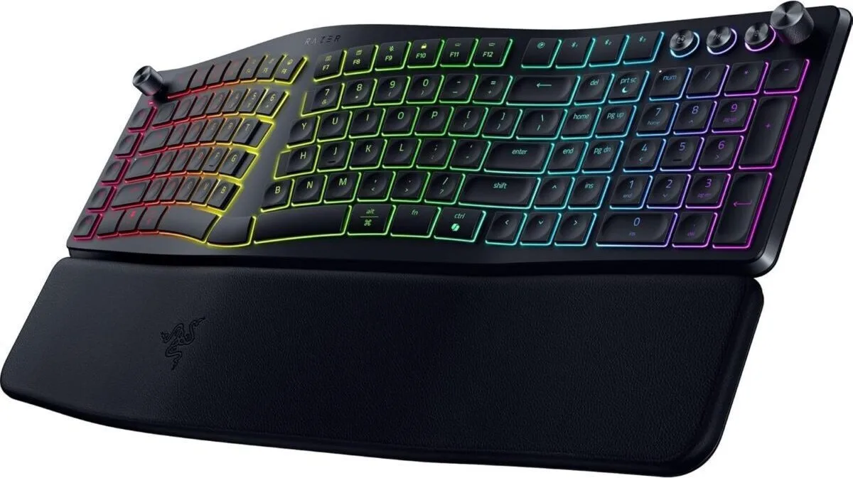 Razer Pro Type Ergo Ασύρματο Gaming Πληκτρολόγιο με RGB φωτισμό (Αγγλικό US) Razer Pro Type Ergo Ασύρματο Gaming Πληκτρολόγιο με RGB φωτισμό (Αγγλικό US) - Image 1