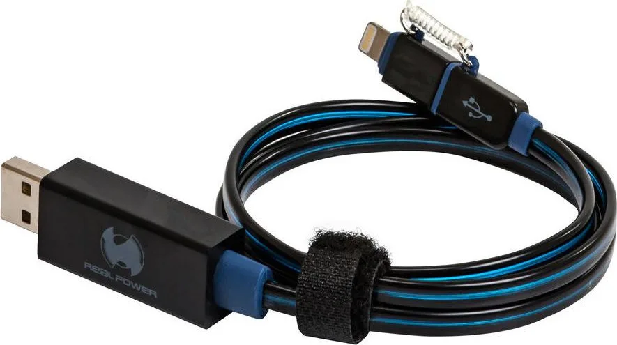 Real Power Regular USB to Lightning Cable Μπλε 0.75m (185961) Real Power Regular USB to Lightning Cable Μπλε 0.75m (185961) - Image 1