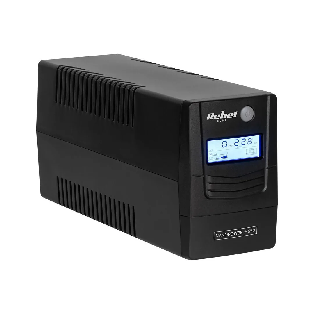 Rebel RB-4023 UPS Off-Line 650VA 360W με 2 Schuko Πρίζες Rebel RB-4023 UPS Off-Line 650VA 360W με 2 Schuko Πρίζες - Image 1