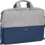 Rivacase Plater 7532 Αδιάβροχη Τσάντα Ώμου / Χειρός για Laptop 15.6" Grey/Dark Blue