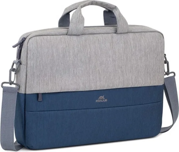 Rivacase Plater 7532 Αδιάβροχη Τσάντα Ώμου / Χειρός για Laptop 15.6" Grey/Dark Blue Rivacase Plater 7532 Αδιάβροχη Τσάντα Ώμου / Χειρός για Laptop 15.6" Grey/Dark Blue - Image 1
