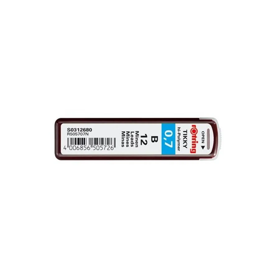 Rotring 12 Συσκευασίες x 12 Μύτες Μολυβιού Tikky Πάχους 0.35mm Τύπου HB Rotring 12 Συσκευασίες x 12 Μύτες Μολυβιού Tikky Πάχους 0.35mm Τύπου HB - Image 1