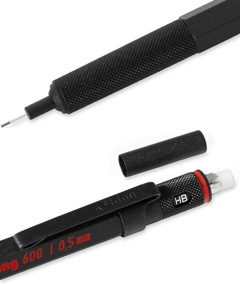 Rotring 600 Μηχανικό Μολύβι Σχεδίου Μεταλλικό 0.5mm 1τμχ Μαύρο 1904443 Rotring 600 Μηχανικό Μολύβι Σχεδίου Μεταλλικό 0.5mm 1τμχ Μαύρο 1904443 - Image 1