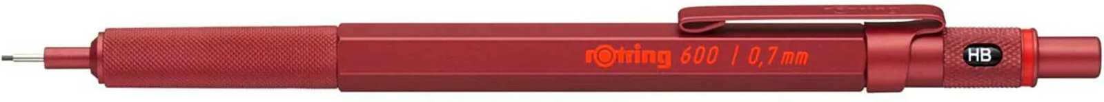 Rotring 600 Μηχανικό Μολύβι Σχεδίου Μεταλλικό 0.7mm 1τμχ Κόκκινο 2114265 Rotring 600 Μηχανικό Μολύβι Σχεδίου Μεταλλικό 0.7mm 1τμχ Κόκκινο 2114265 - Image 1