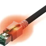 Sacon S/FTP Cat.6a (Gigabit) Καλώδιο Δικτύου Ethernet 2m Μαύρο