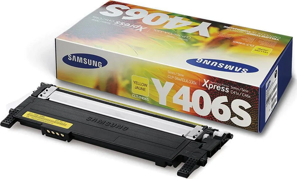 Samsung CLT-Y406S Γνήσιο Toner Laser Εκτυπωτή Κίτρινο 1000 Σελίδων (SU462A) Samsung CLT-Y406S Γνήσιο Toner Laser Εκτυπωτή Κίτρινο 1000 Σελίδων (SU462A) - Image 1