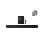 Samsung HW-Q800H/EN Soundbar 5.1.2 Bluetooth, HDMI και Wi-Fi 39W με Ασύρματο Subwoofer και Τηλεχειριστήριο Μαύρο