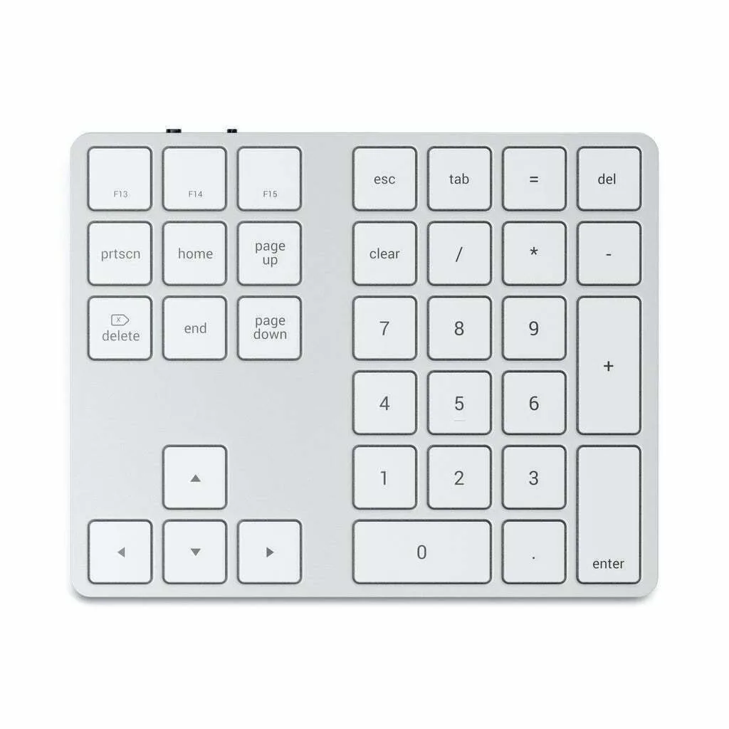 Satechi Aluminum Extended Ασύρματο Bluetooth Αριθμητικό Πληκτρολόγιο Ασημί Satechi Aluminum Extended Ασύρματο Bluetooth Αριθμητικό Πληκτρολόγιο Ασημί - Image 1
