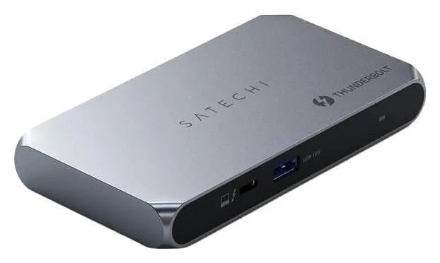 Satechi Slim Hub Pro Thunderbolt 4 Docking Station με 4K PD Ethernet Γκρι Satechi Slim Hub Pro Thunderbolt 4 Docking Station με 4K PD Ethernet Γκρι - Image 1