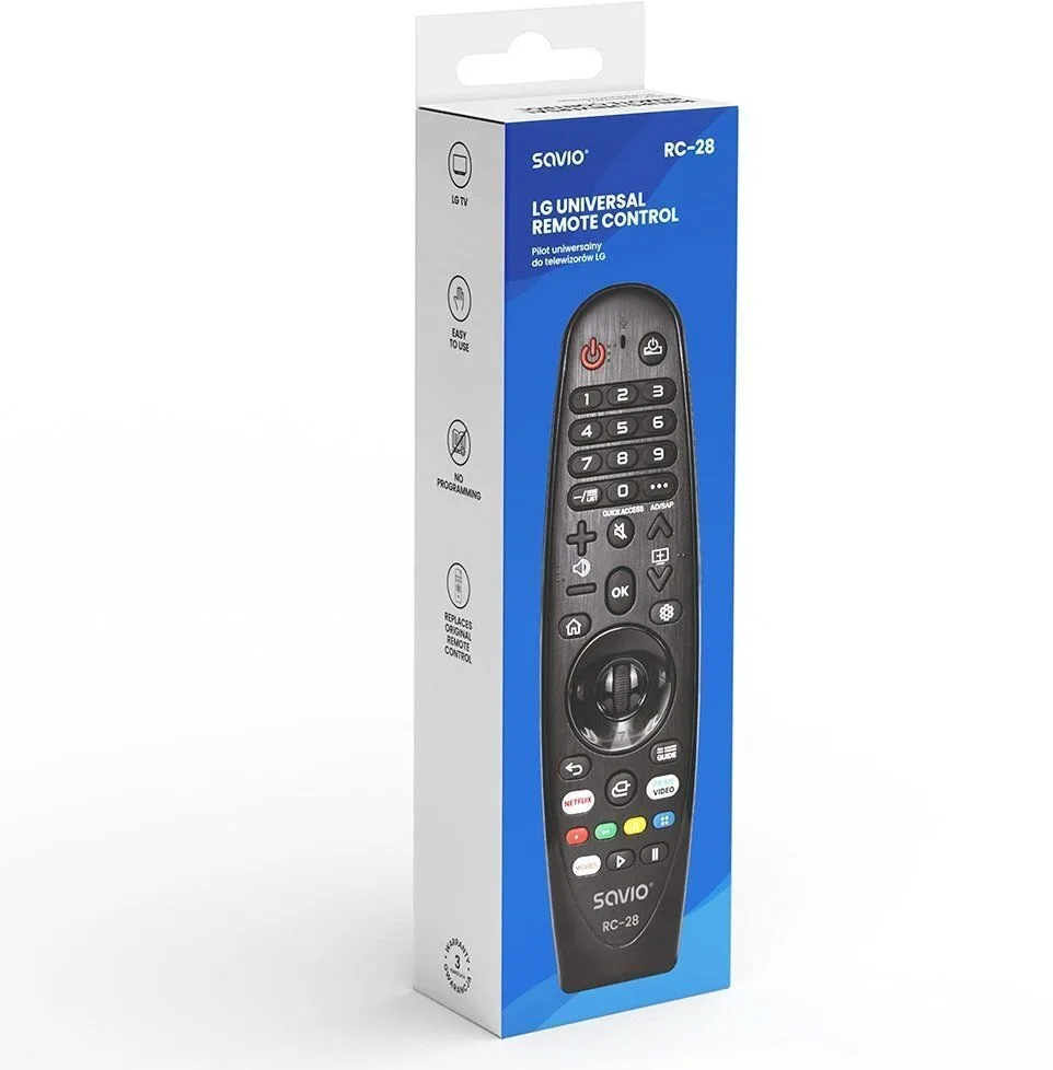 Savio Universal Τηλεχειριστήριο για Τηλεοράσεις LG Savio Universal Τηλεχειριστήριο για Τηλεοράσεις LG - Image 1