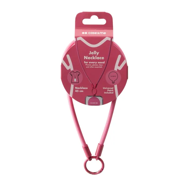 Sbs Silicone Necklace Lanyard Smartphones Pink Sbs Silicone Necklace Lanyard Smartphones Pink - Image 1