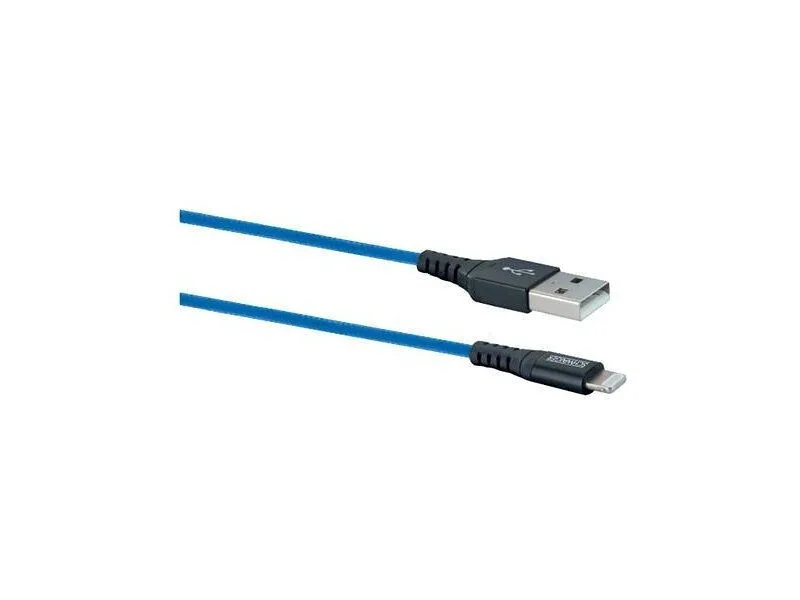 Schwaiger Braided USB-A to Lightning Cable Μπλε 1.2m (LPRO440501) Schwaiger Braided USB-A to Lightning Cable Μπλε 1.2m (LPRO440501) - Image 1