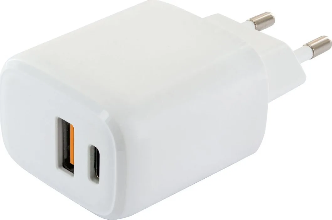 Schwaiger Φορτιστής Χωρίς Καλώδιο με Θύρα USB-A και Θύρα USB-C Λευκός (LAD260512) Schwaiger Φορτιστής Χωρίς Καλώδιο με Θύρα USB-A και Θύρα USB-C Λευκός (LAD260512) - Image 1