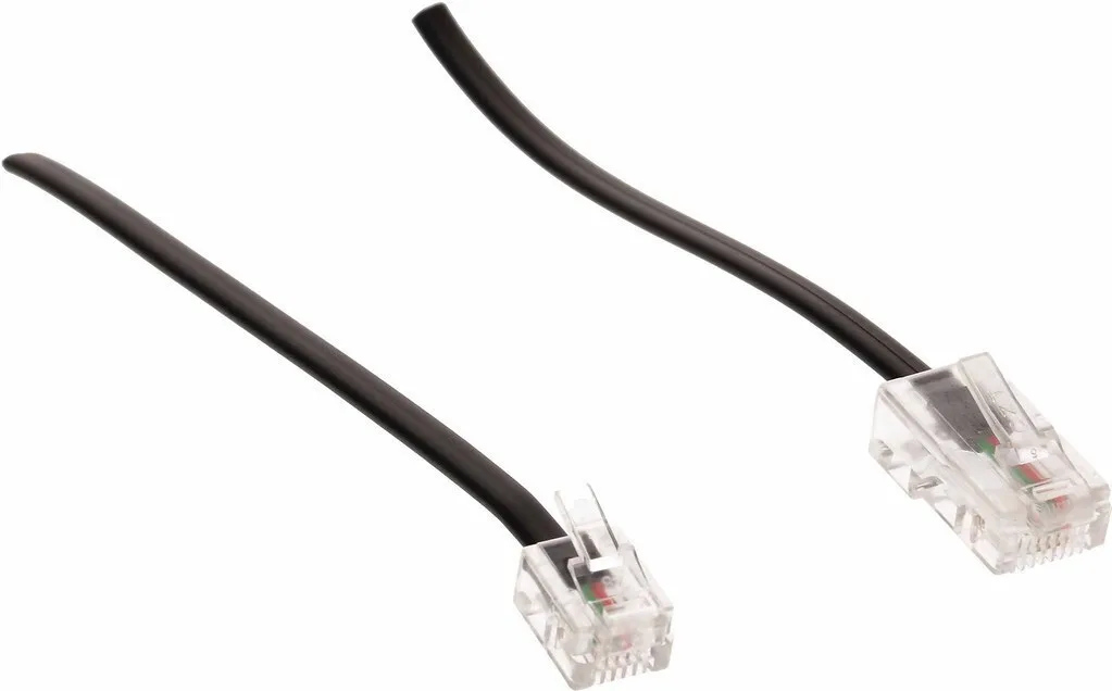 Schwaiger Flat Τηλεφωνικό Καλώδιο RJ11 6P4C 3m Μαύρο (TAL6631533) Schwaiger Flat Τηλεφωνικό Καλώδιο RJ11 6P4C 3m Μαύρο (TAL6631533) - Image 1